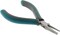 The Beadsmith Simply Modern Half Round/Half Flat Nose Pliers, with polished steel head, comfortable contoured grip handles and double-leaf springs, tool for jewelry making